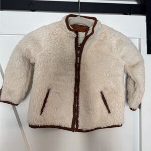Toddler copper key Sherpa coat